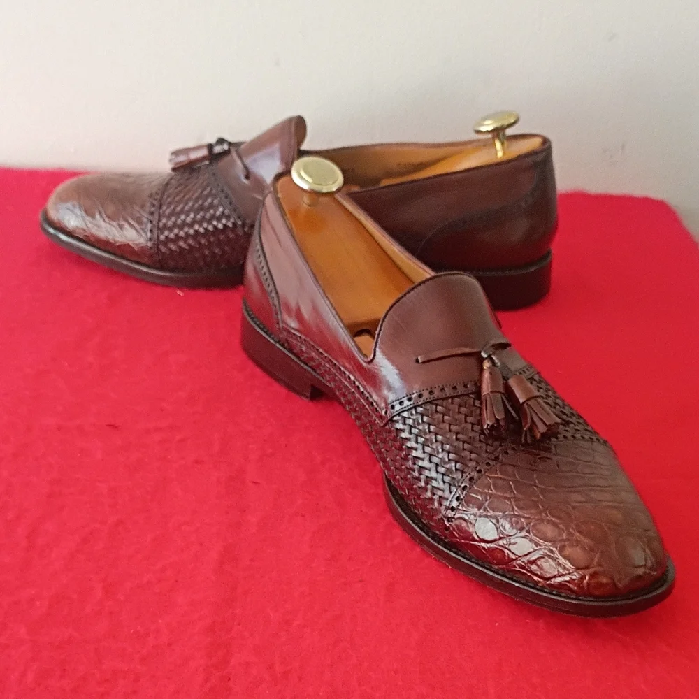Mezlan Dark Brown Tassel Loafers - Picture 3 of 10